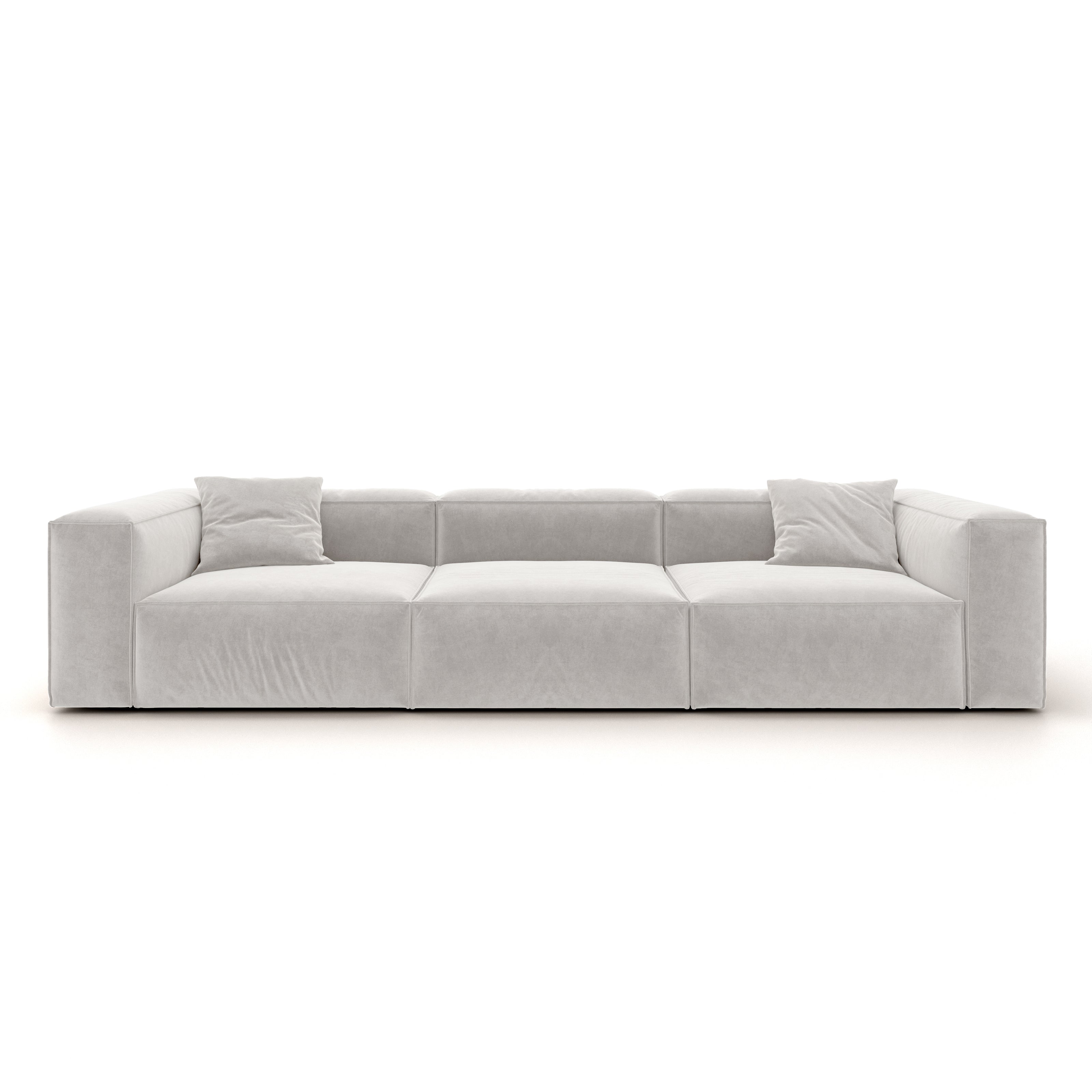 Eleanor Modular Sofa – Velvet Collection – Pearl