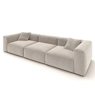 Eleanor Modular Sofa – Velvet Collection – Alabaster