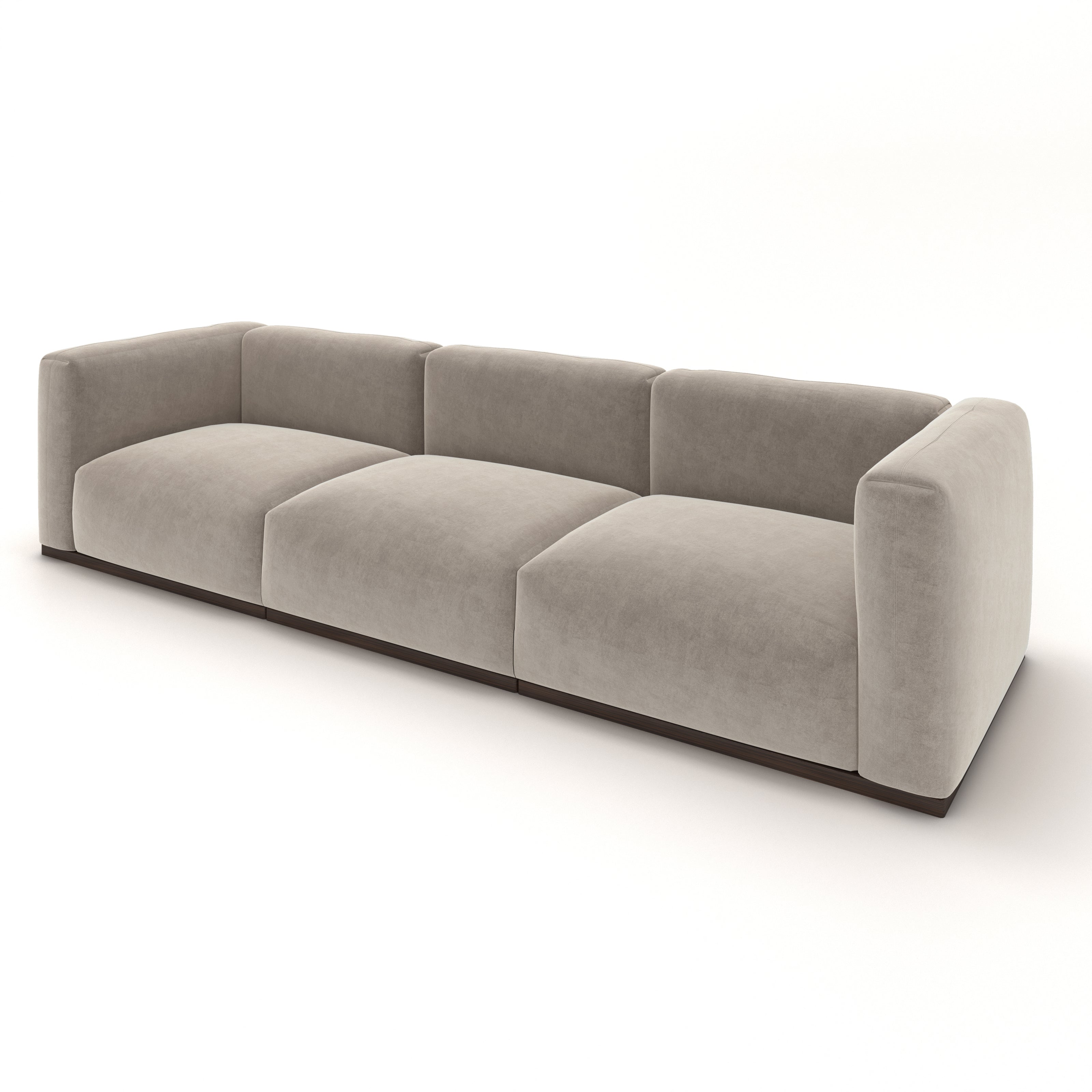 Charlotte Modular Sofa – Velvet Collection – Alabaster