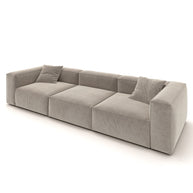 Eleanor Modular Sofa – Velvet Collection – Champagne