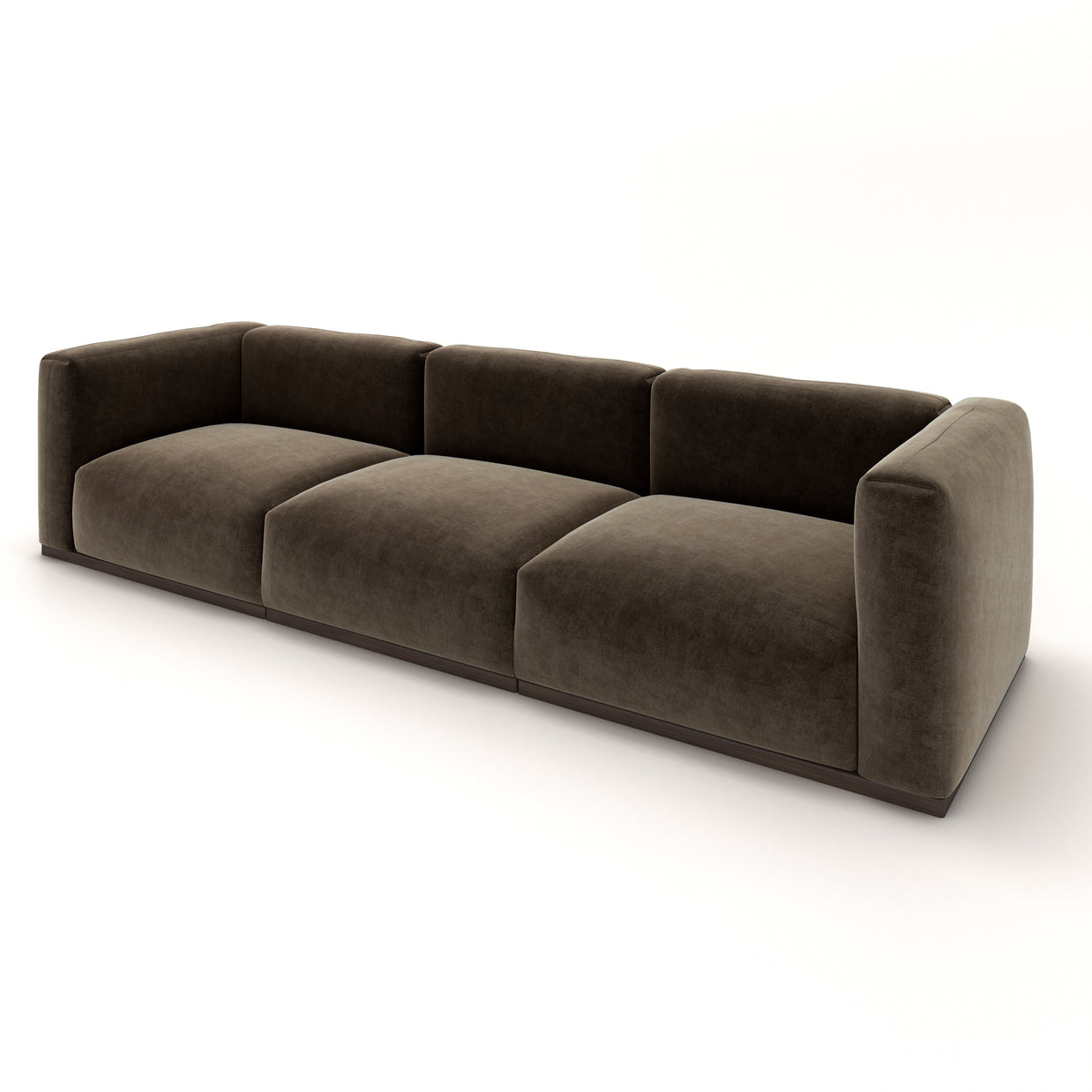 Charlotte Modular Sofa – Velvet Collection – Mocha