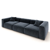 Eleanor Modular Sofa – Velvet Collection – Oxford Blue