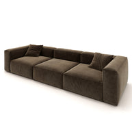 Eleanor Modular Sofa – Velvet Collection – Mocha
