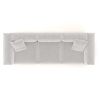 Eleanor Modular Sofa – Velvet Collection – Pearl