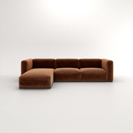 Charlotte Modular Sofa – Velvet Collection – Copper
