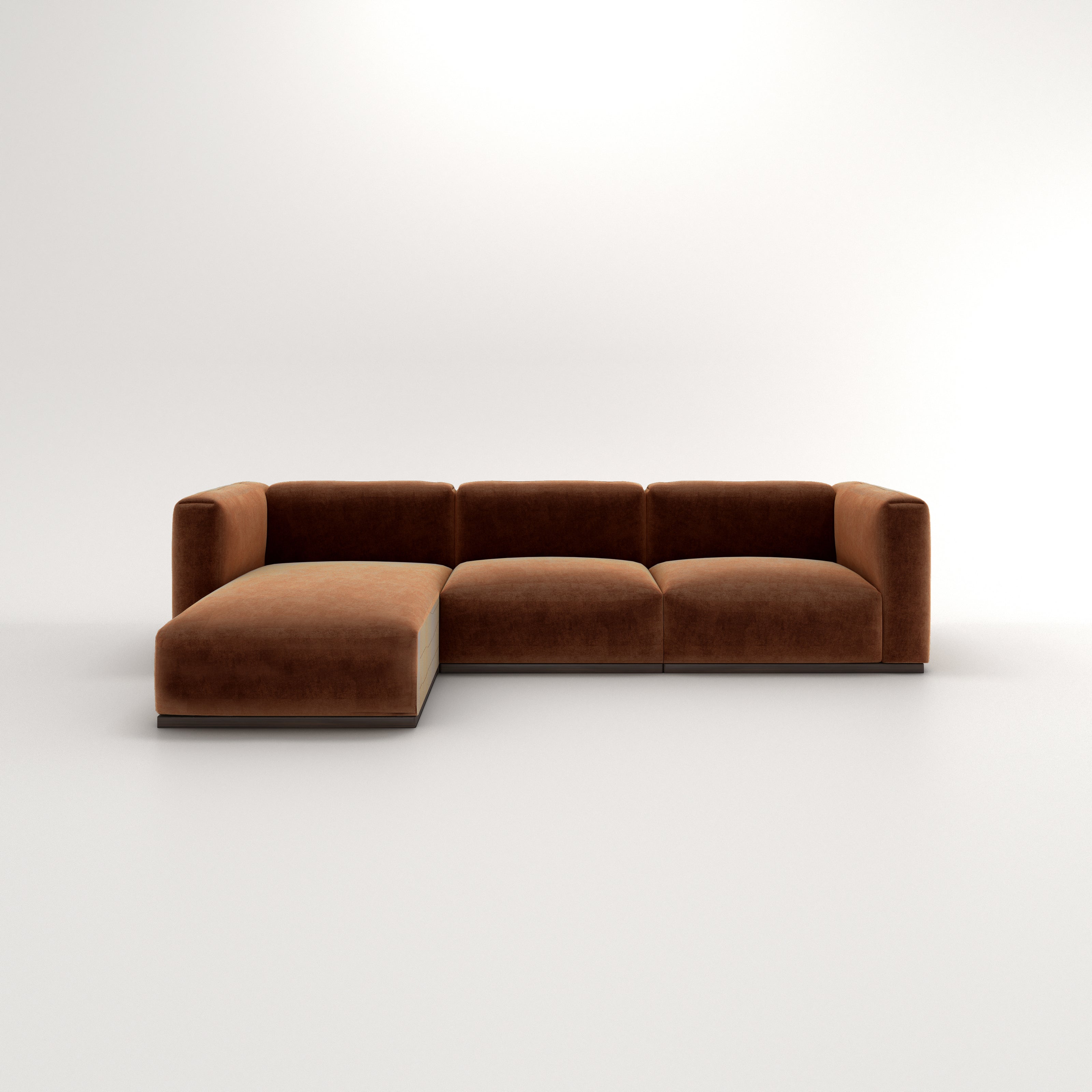 Charlotte Modular Sofa – Velvet Collection – Copper