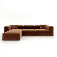 Eleanor Modular Sofa – Velvet Collection – Copper