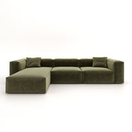 Eleanor Modular Sofa – Velvet Collection – Olive