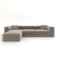 Eleanor Modular Sofa – Velvet Collection – Champagne