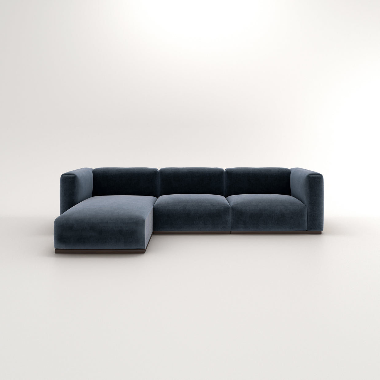 Charlotte Modular Sofa – Velvet Collection – Oxford Blue