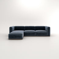 Charlotte Modular Sofa – Velvet Collection – Oxford Blue