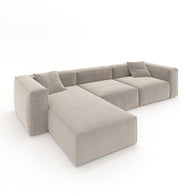 Eleanor Modular Sofa – Velvet Collection – Alabaster