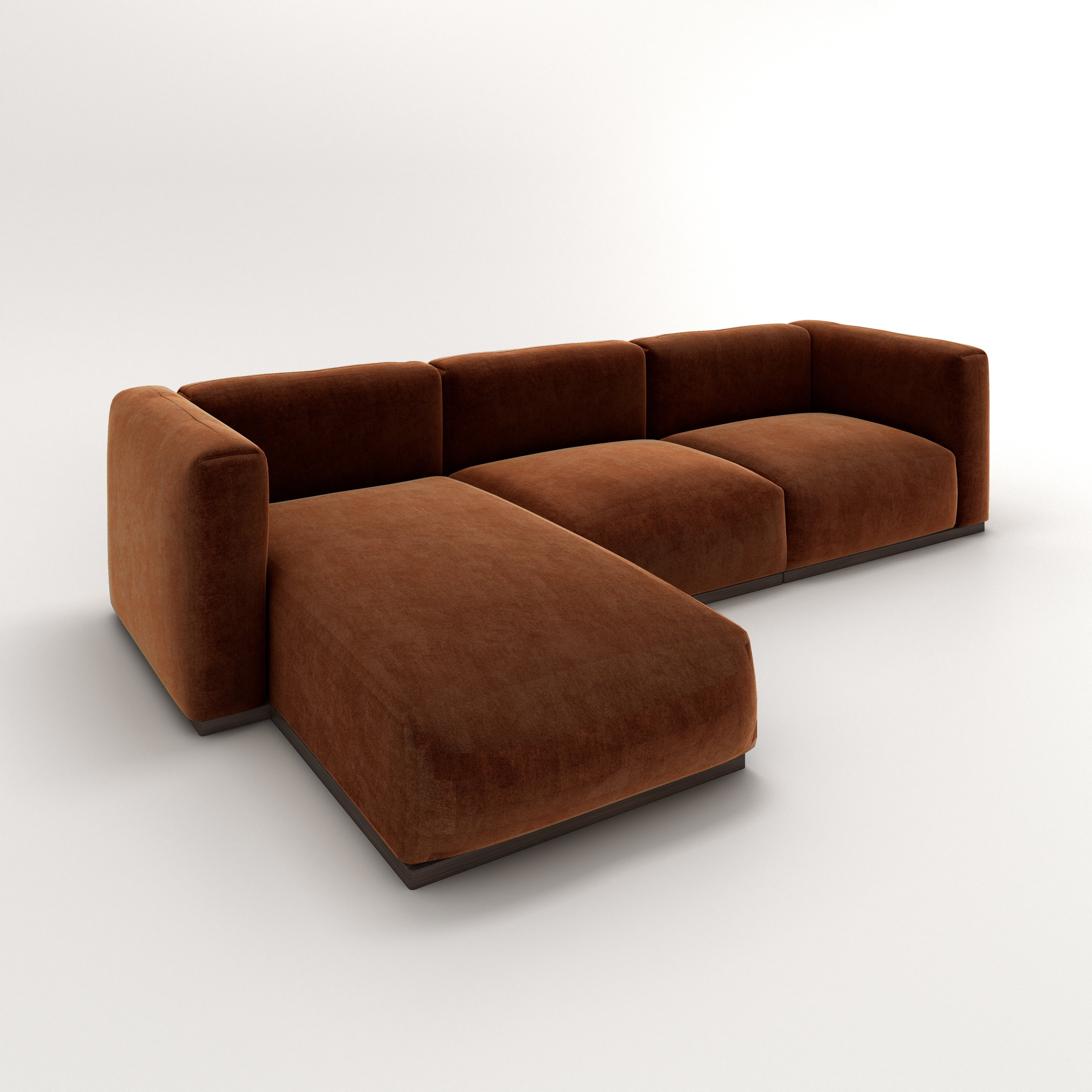 Charlotte Modular Sofa – Velvet Collection – Copper