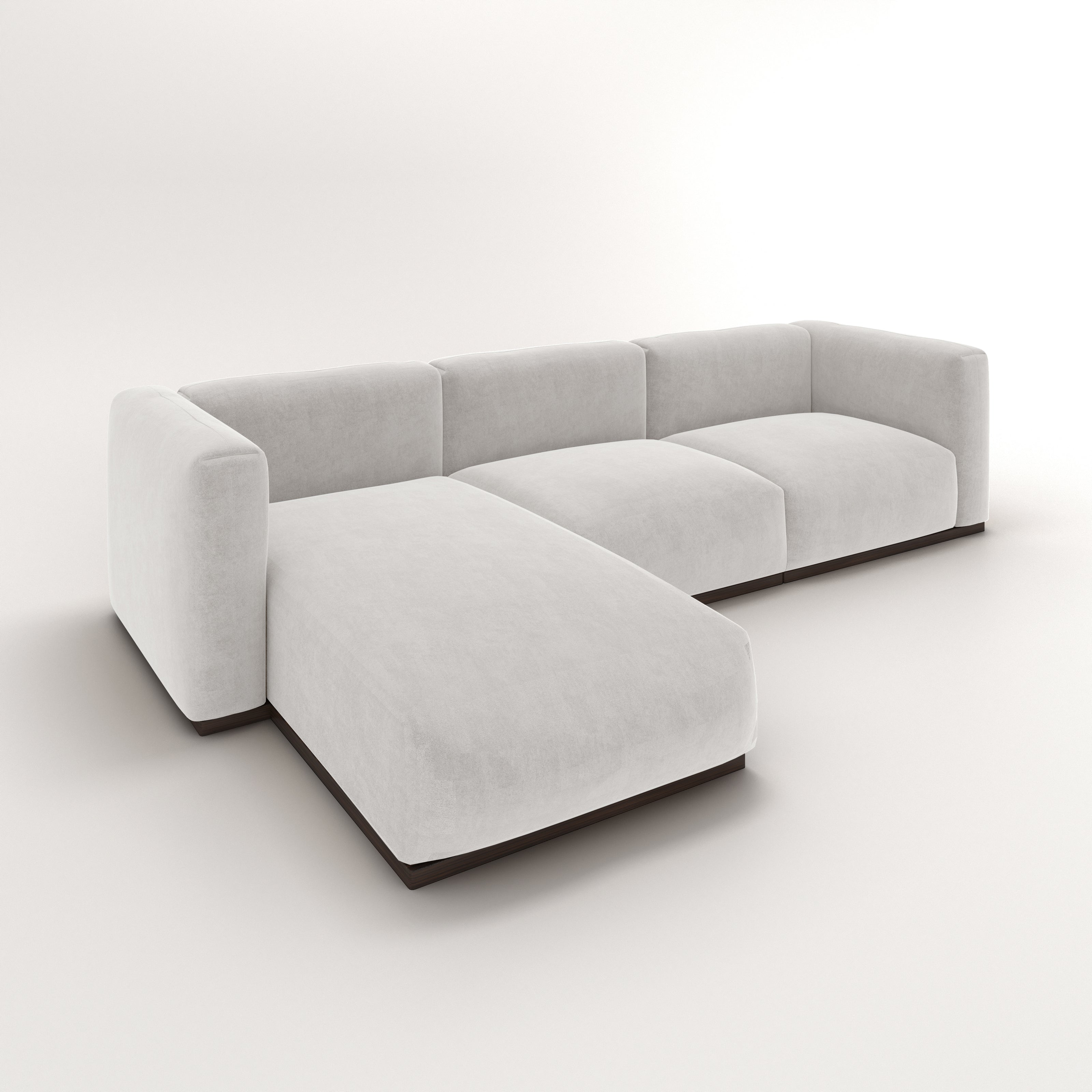 Charlotte Modular Sofa – Velvet Collection – Pearl