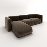 Charlotte Modular Sofa – Velvet Collection – Mocha