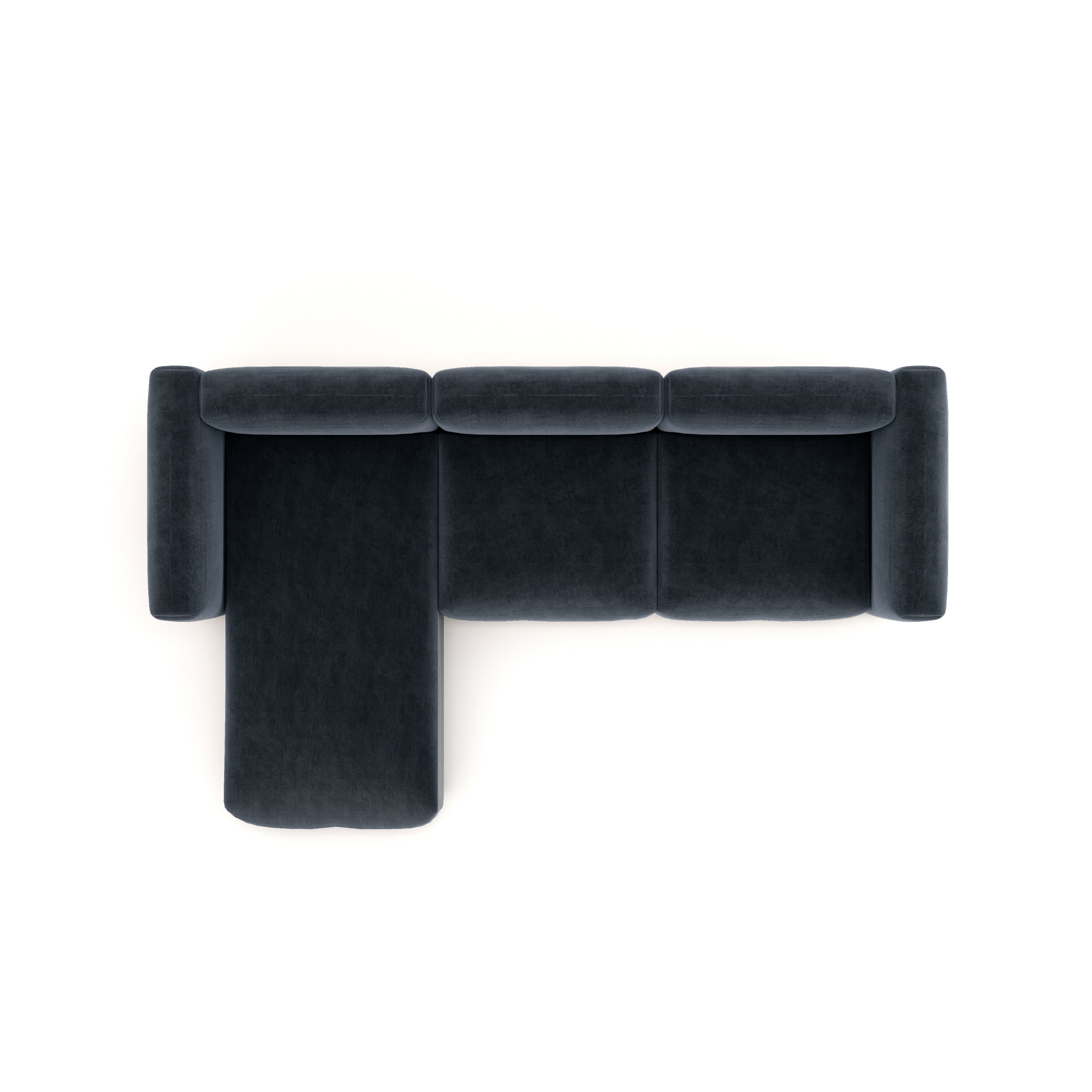 Charlotte Modular Sofa – Velvet Collection – Oxford Blue