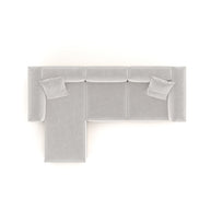 Eleanor Modular Sofa – Velvet Collection – Pearl