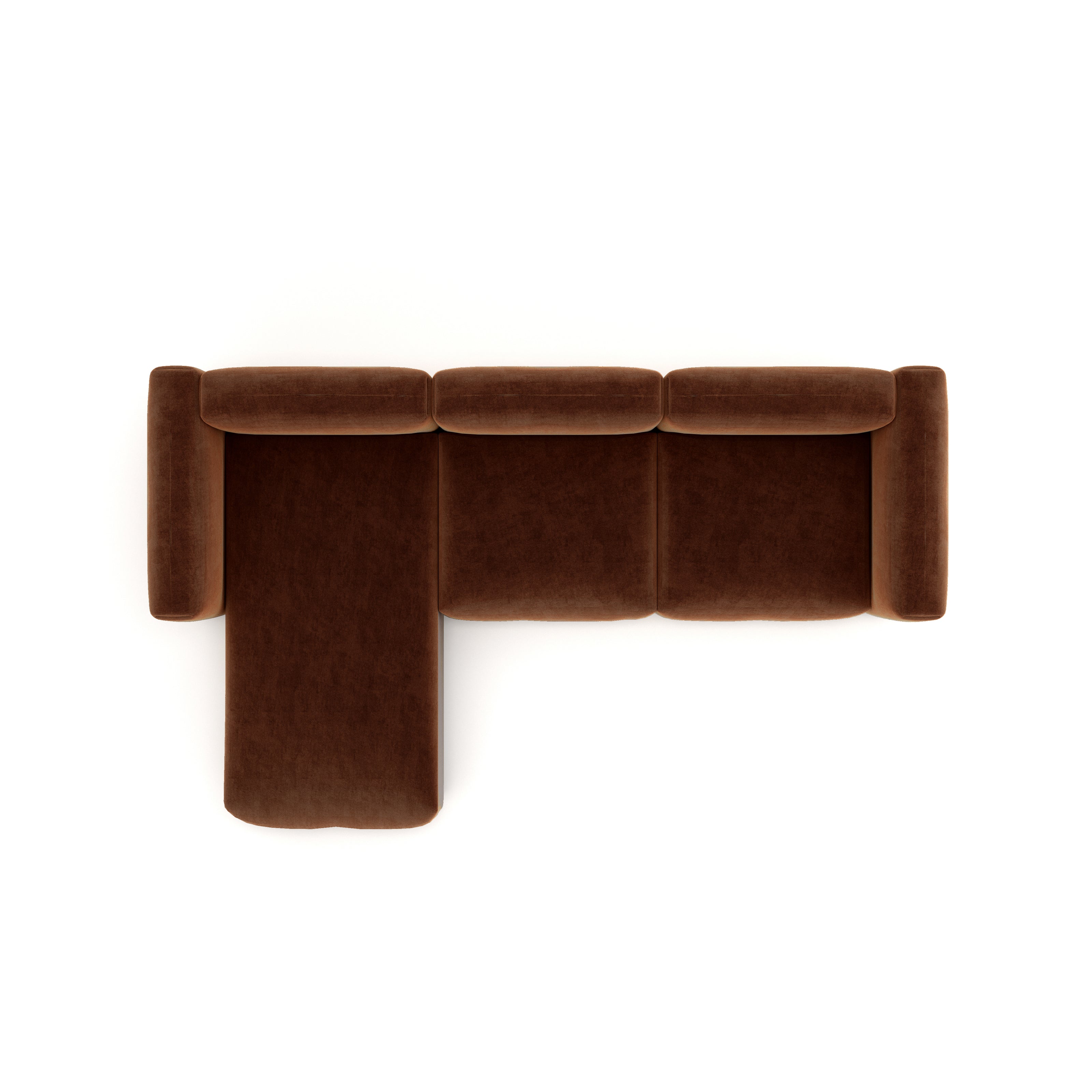 Charlotte Modular Sofa – Velvet Collection – Copper