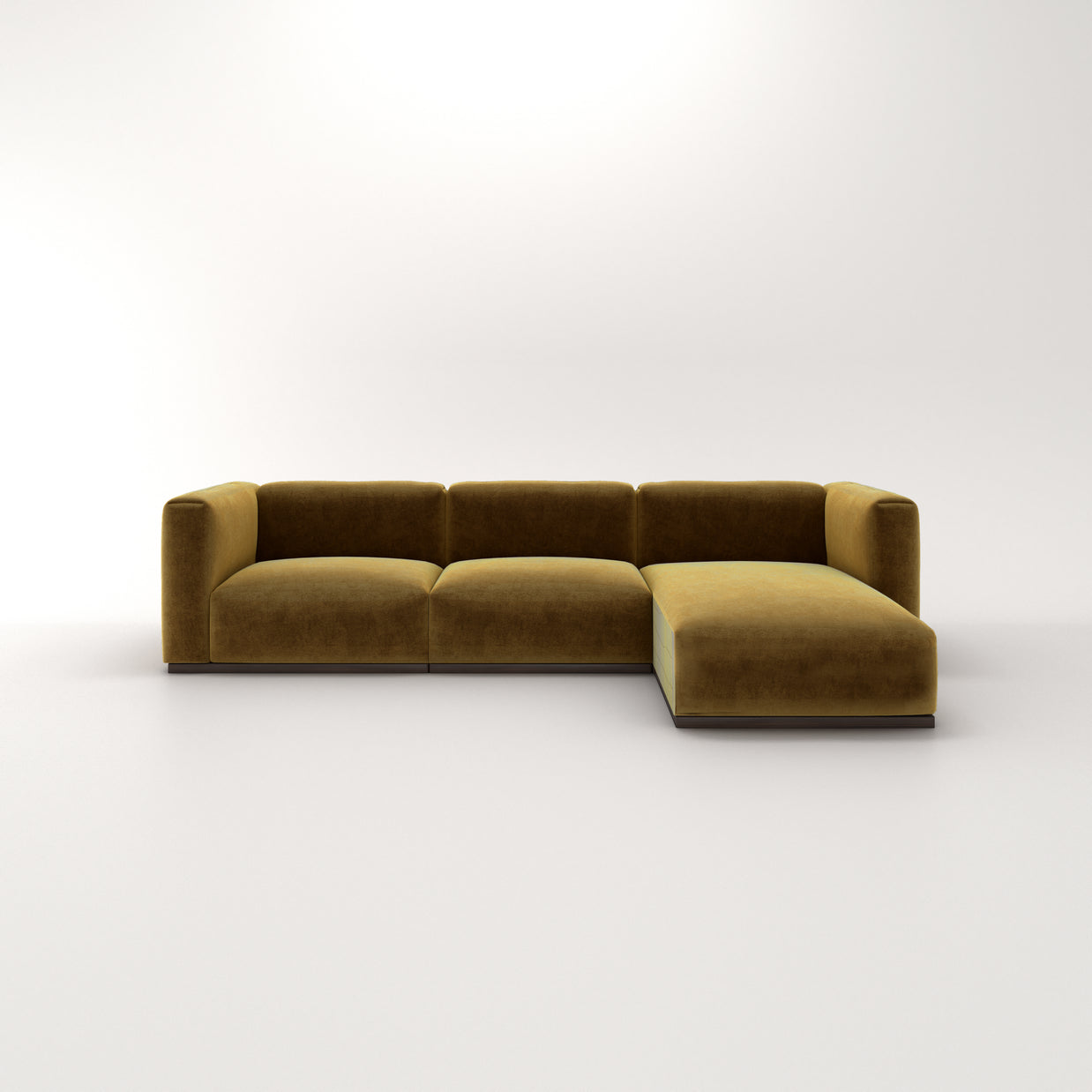 Charlotte Modular Sofa – Velvet Collection – Ochre