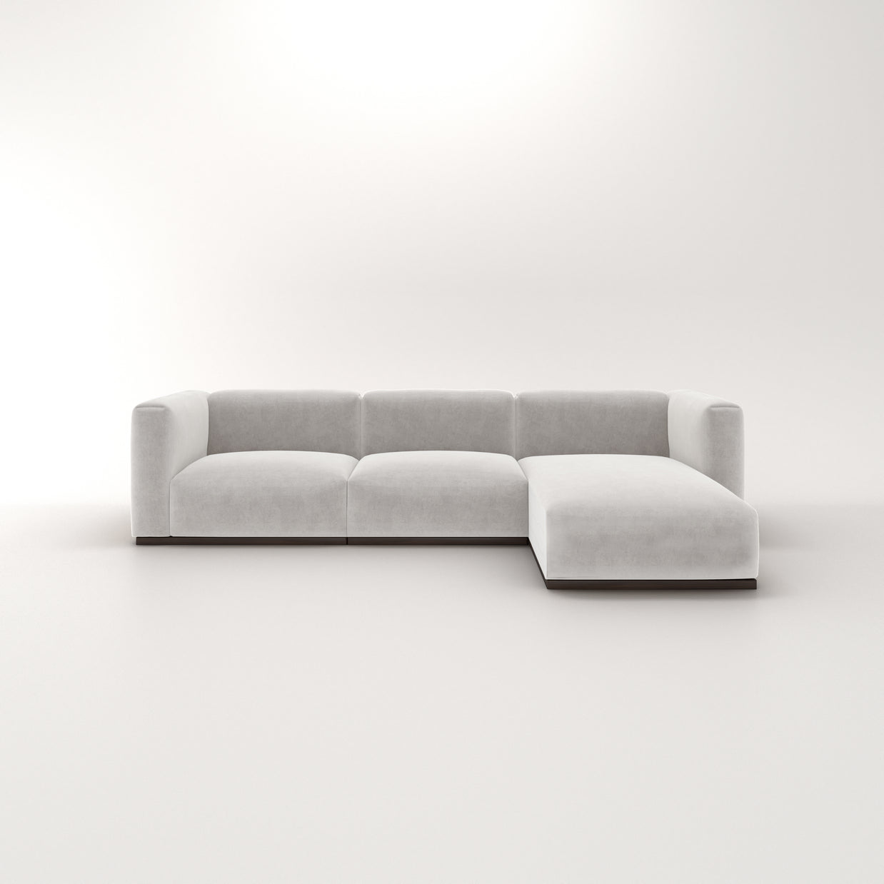 Charlotte Modular Sofa – Velvet Collection – Pearl