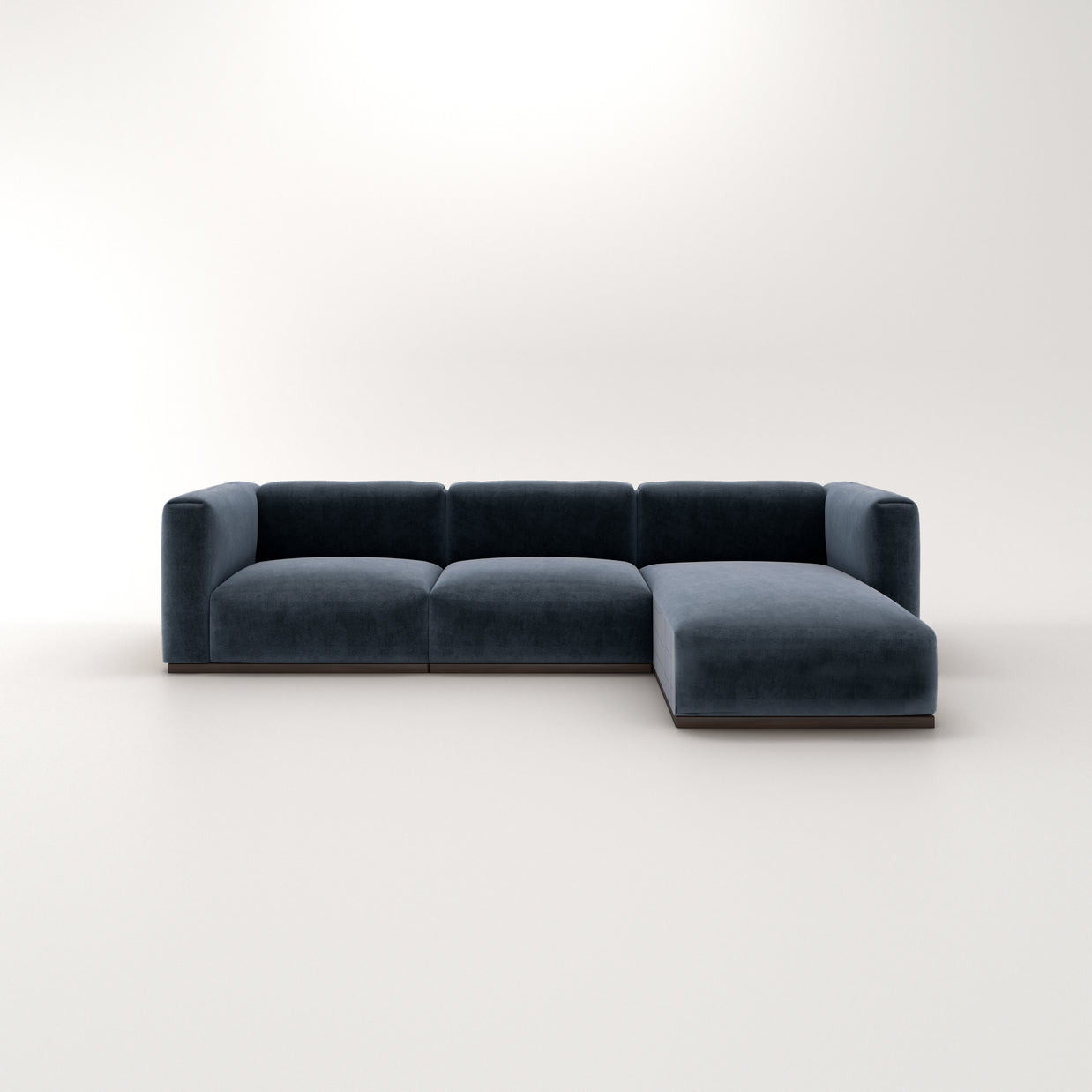 Charlotte Modular Sofa – Velvet Collection – Oxford Blue