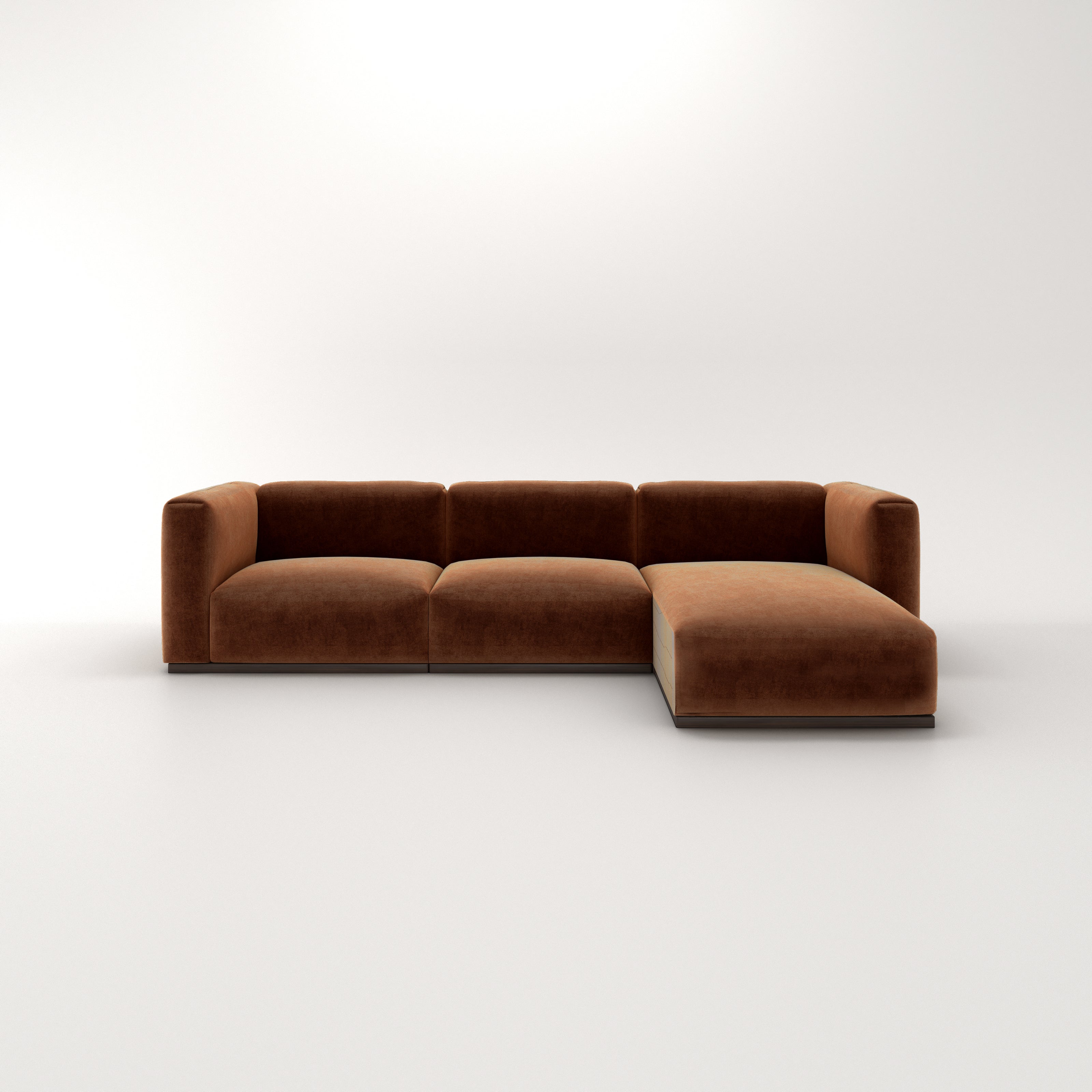 Charlotte Modular Sofa – Velvet Collection – Copper