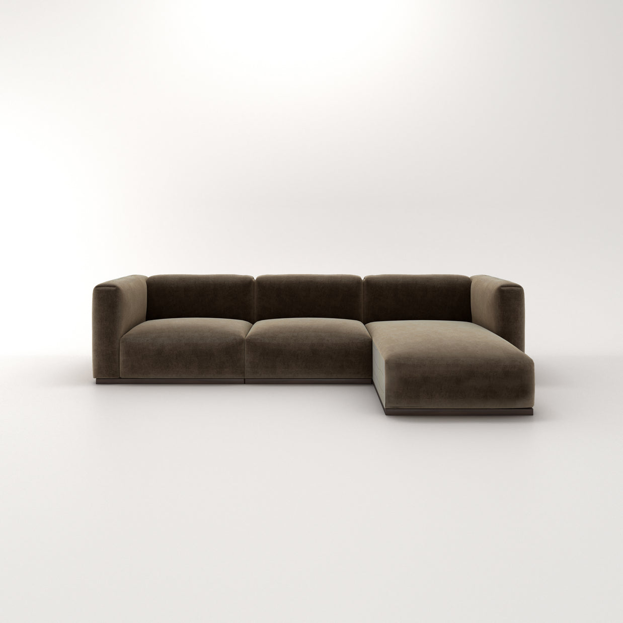 Charlotte Modular Sofa – Velvet Collection – Mocha