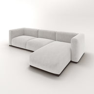 Charlotte Modular Sofa – Velvet Collection – Pearl