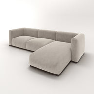 Charlotte Modular Sofa – Velvet Collection – Alabaster