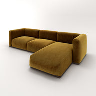 Charlotte Modular Sofa – Velvet Collection – Ochre