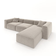 Eleanor Modular Sofa – Velvet Collection – Alabaster