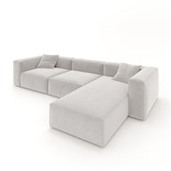 Eleanor Modular Sofa – Velvet Collection – Pearl