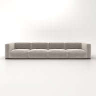 Charlotte Modular Sofa – Velvet Collection – Alabaster