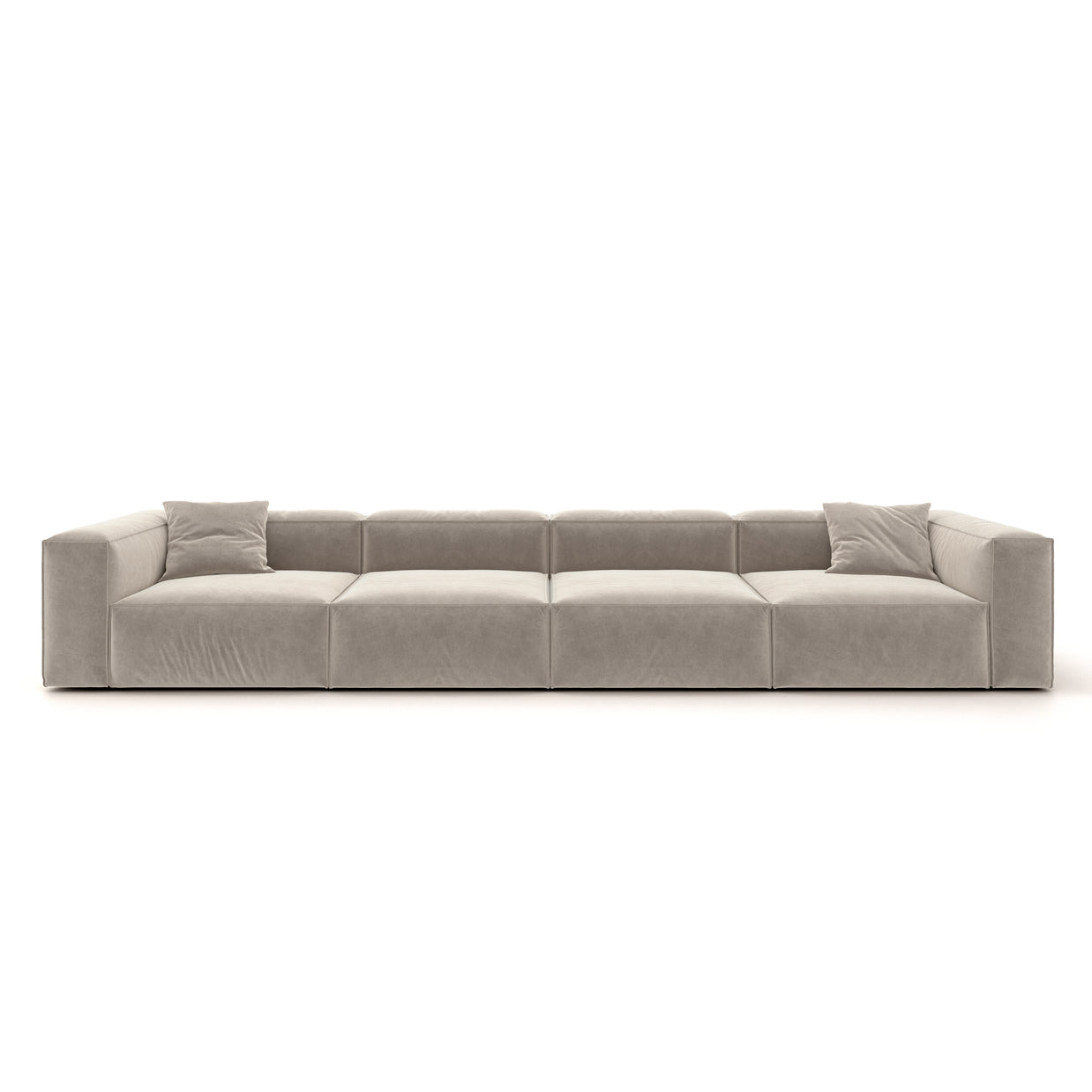 Eleanor Modular Sofa – Velvet Collection – Alabaster