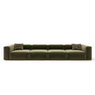 Eleanor Modular Sofa – Velvet Collection – Olive