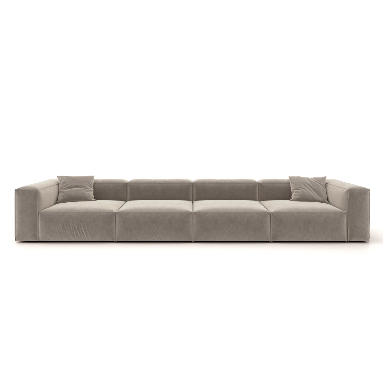 Eleanor Modular Sofa – Velvet Collection – Champagne