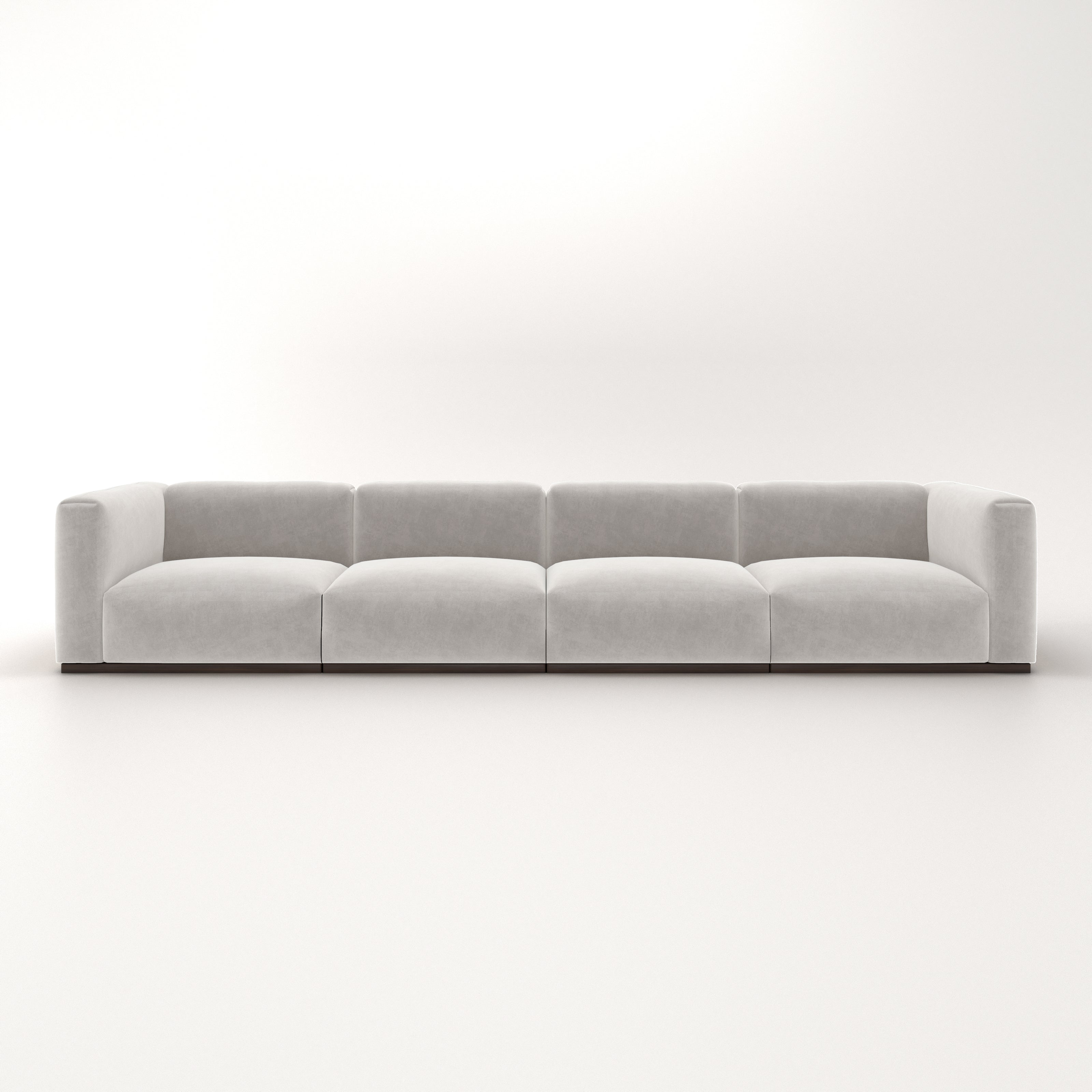 Charlotte Modular Sofa – Velvet Collection – Pearl
