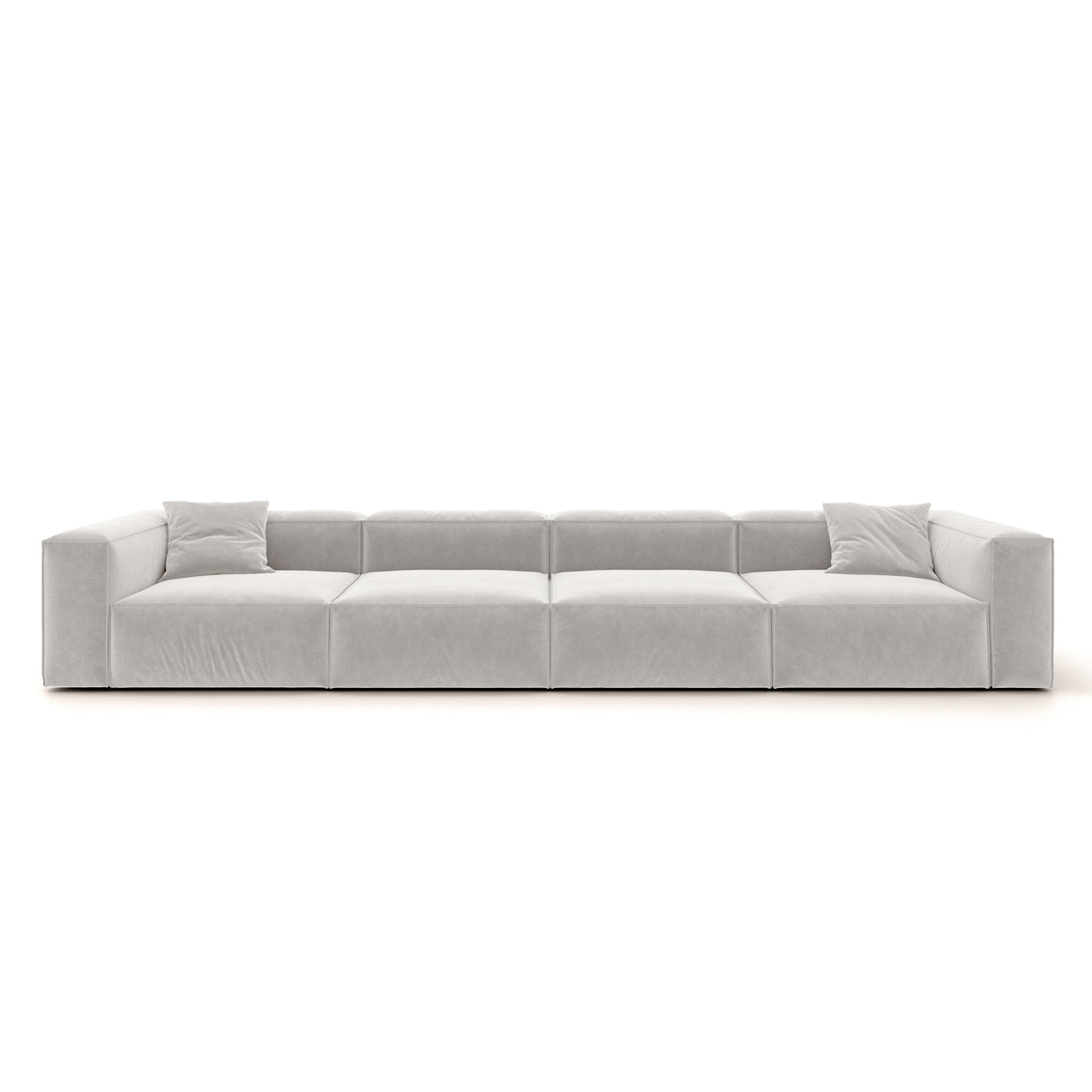 Eleanor Modular Sofa – Velvet Collection – Pearl