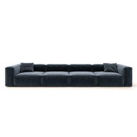 Eleanor Modular Sofa – Velvet Collection – Oxford Blue