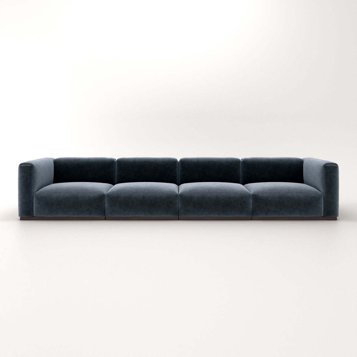 Charlotte Modular Sofa – Velvet Collection – Oxford Blue