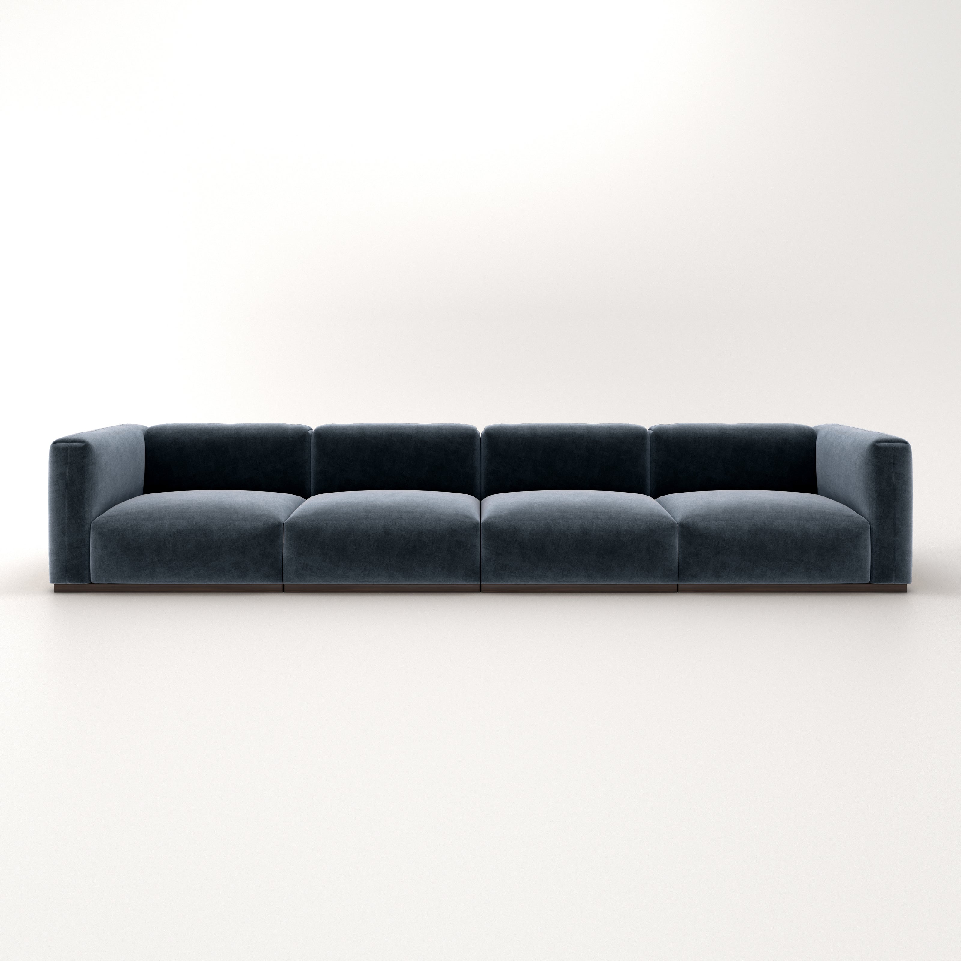 Charlotte Modular Sofa – Velvet Collection – Oxford Blue