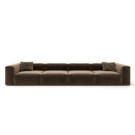 Eleanor Modular Sofa – Velvet Collection – Mocha