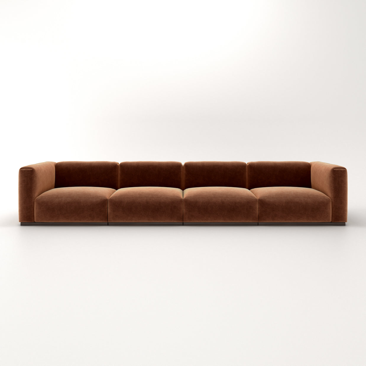 Charlotte Modular Sofa – Velvet Collection – Copper