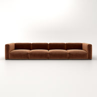 Charlotte Modular Sofa – Velvet Collection – Copper