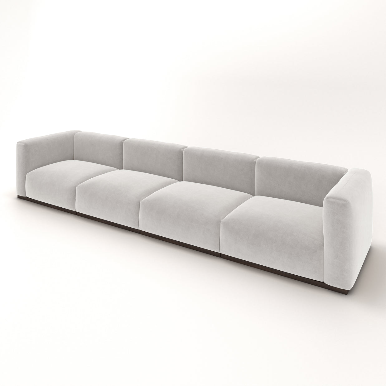 Charlotte Modular Sofa – Velvet Collection – Pearl