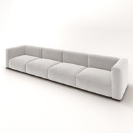 Charlotte Modular Sofa – Velvet Collection – Pearl