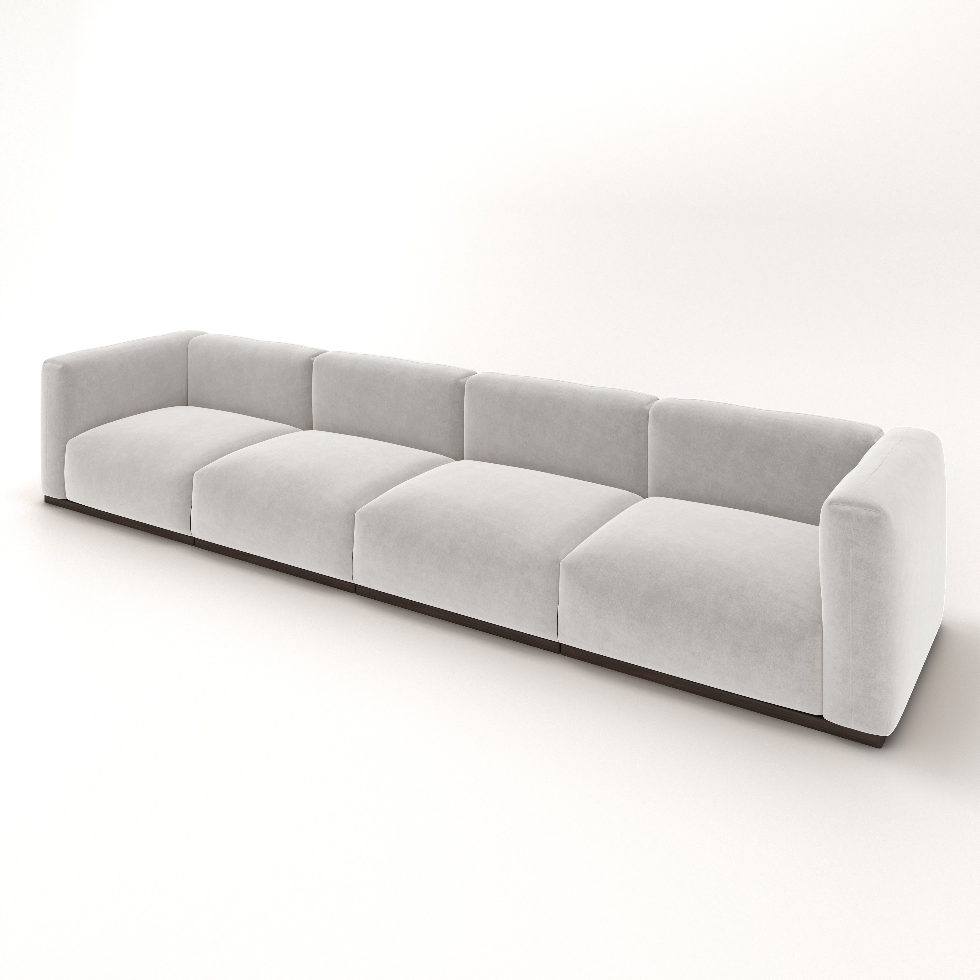 Charlotte Modular Sofa – Velvet Collection – Pearl