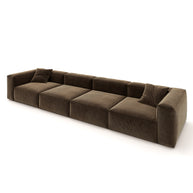 Eleanor Modular Sofa – Velvet Collection – Mocha