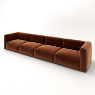 Charlotte Modular Sofa – Velvet Collection – Copper
