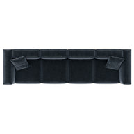 Eleanor Modular Sofa – Velvet Collection – Oxford Blue